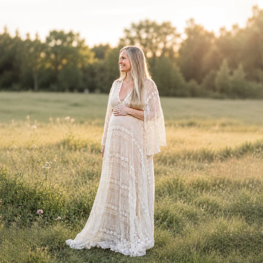 boho-maternity-photography-outfits-elegant-pregnant-women-photoshoot-dress-studio-pregnancy-gown-outdoor-photo-props