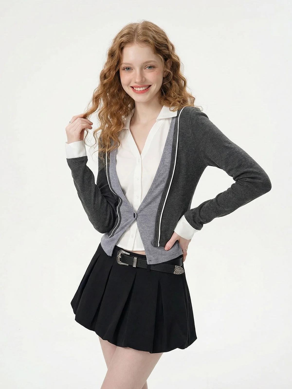 

Футболка ZhuoZhi с длинным рукавом, приталенная, в стиле колор-блок, корейский стиль, весенняя новинка, женская повседневная одежда, дышащая