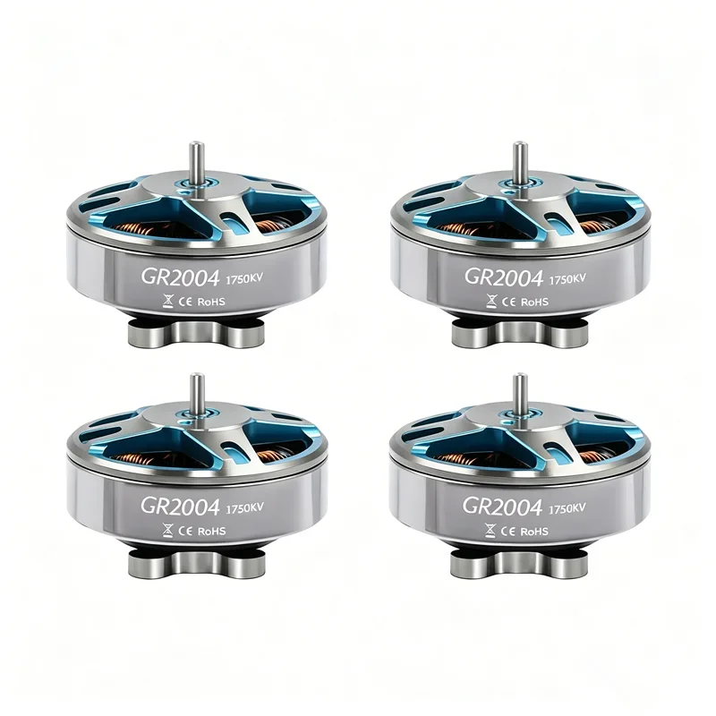 SkyDElGEPRC GR2004 Motor 4PCS Pack, 16.8g Compact 12N14P High Thrust LR Toothpick Motor
