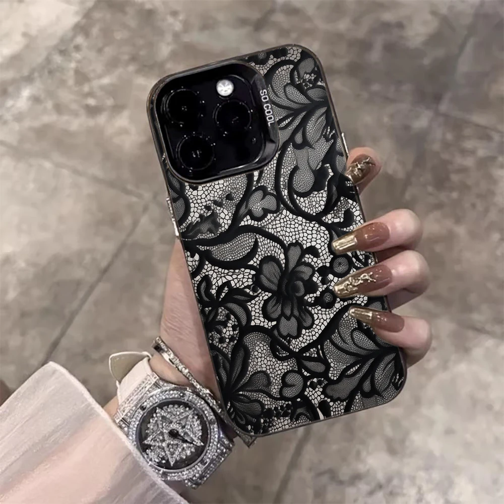 Spitzenblumen-Handyhülle für Xiaomi Redmi Note 17 Pro Max Hüllen Redmi Mi 11 Lite 5G 12 14 15 14T 15T 13T Pro Drop Coque Coque – Detail 4
