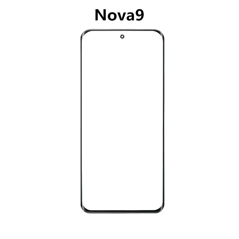 Nova 10 Pro Outer Screen For Huawei Nova 10 9 Pro 9 8 7 Touch Panel LCD Display Front Glass Cover Repair Replace Parts +OCA