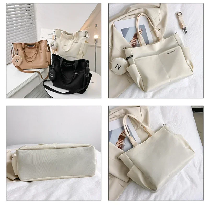 Women Shoulder Crossbody Bag Japanese Canvas Tote Messenger Bag for Student 2024 Ladies Hand Bags Female Handbag Bolsa Feminina