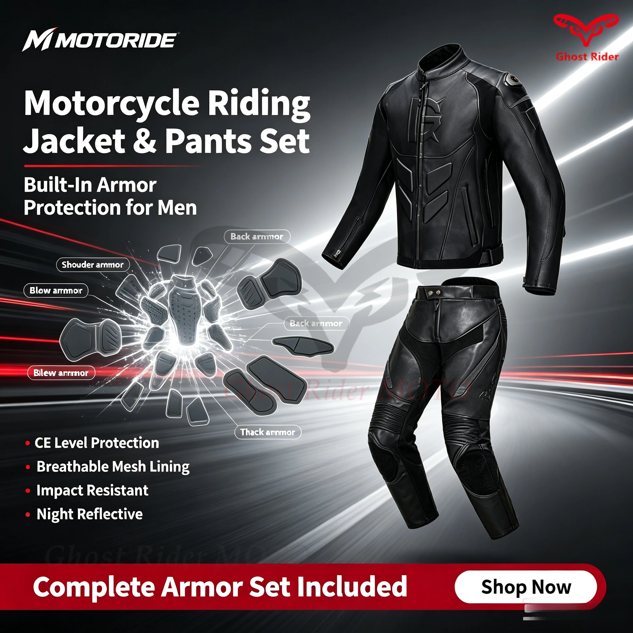 Riding Jacket Leather - Abbigliamento per motociclisti, abbigliamento da corsa