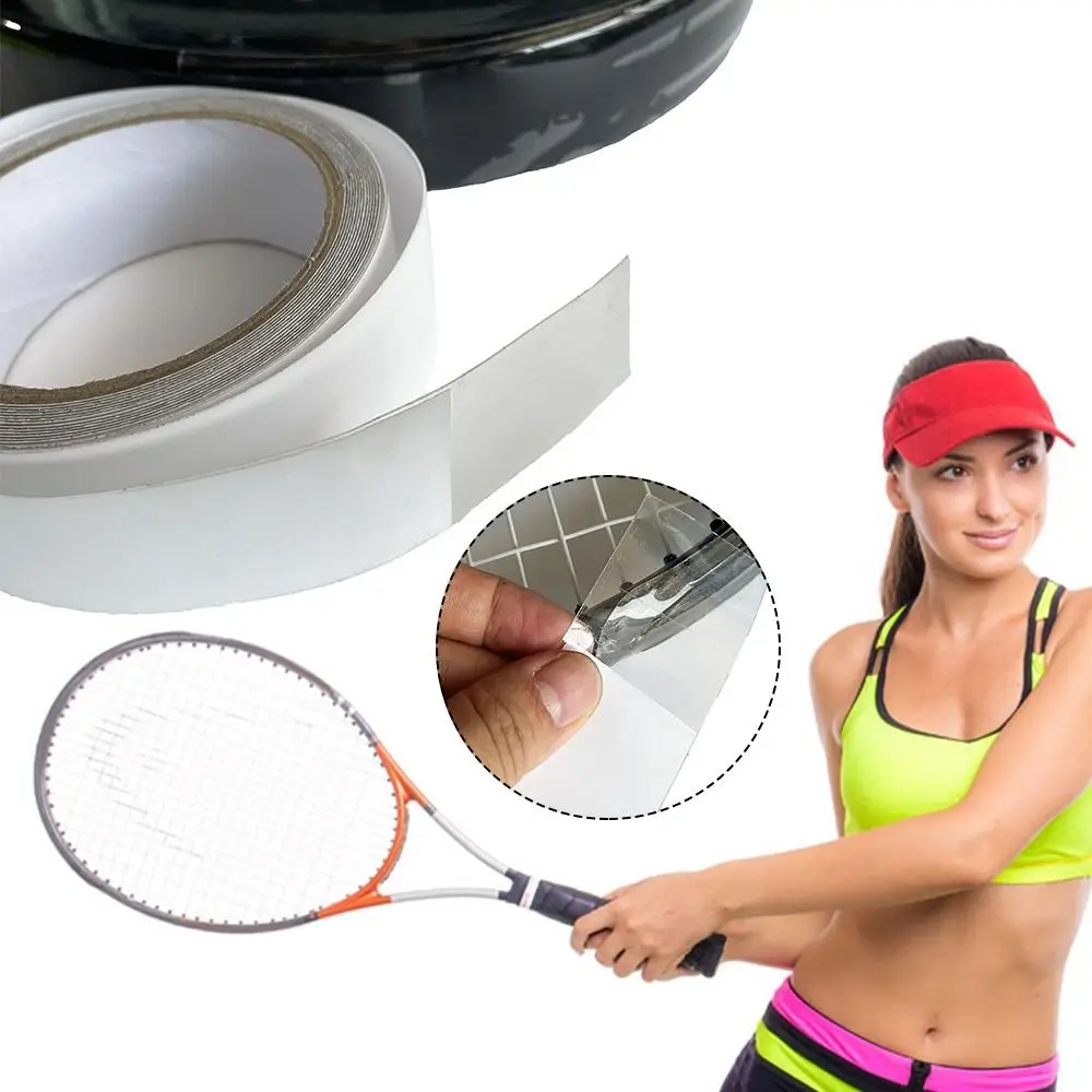 Transparent Sport Supplies Scratch Prevention Tennis Racket Head Sticker Reduce Impact And Friction Paddle Protection Tape