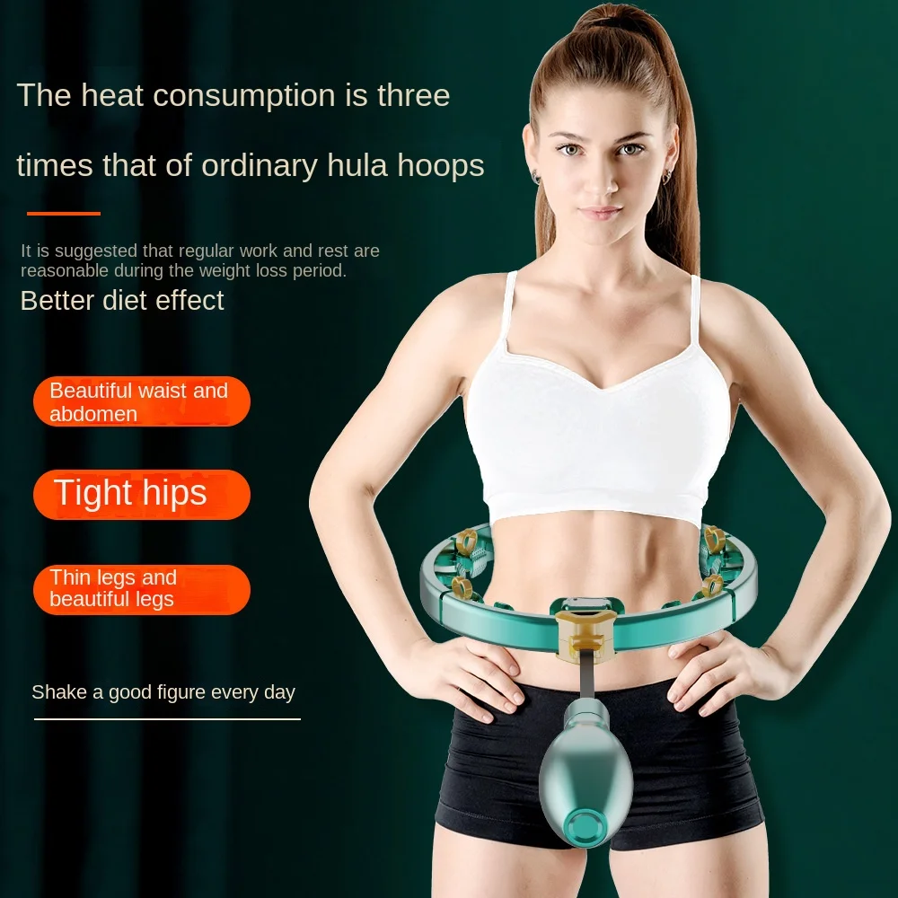 Hula hoop z inteligentnym licznikiem, który można zdejmować i nie wymaga usuwania. Nowe sprzęt sportowy do ćwiczeń i odchudzania