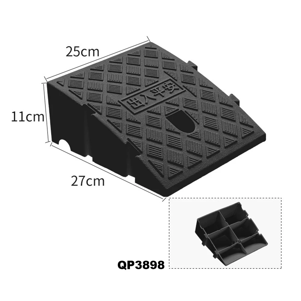 1 Pcs Car tire accessories Step plastic slope Triangle block Car wash tools Household plastic ramp Tire ramp triangle block