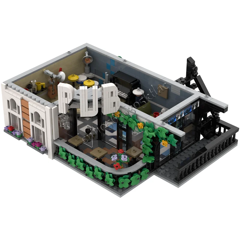 5024 Parts PUB house modular Exquisite Building Blocks modern Bricks Model Set DIY Assembly Display Toy Children Birthday Gifts