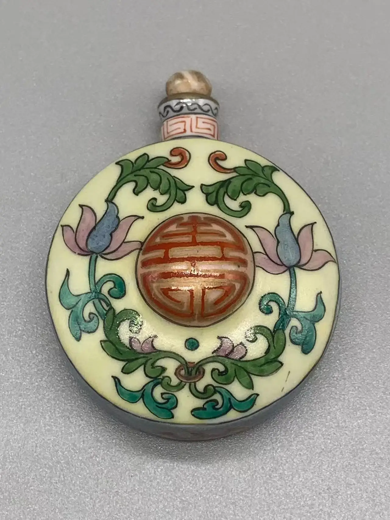 Collections Qing Dynasty porcelain snuff bottle,colour glaze,decorative collection,Free shipping