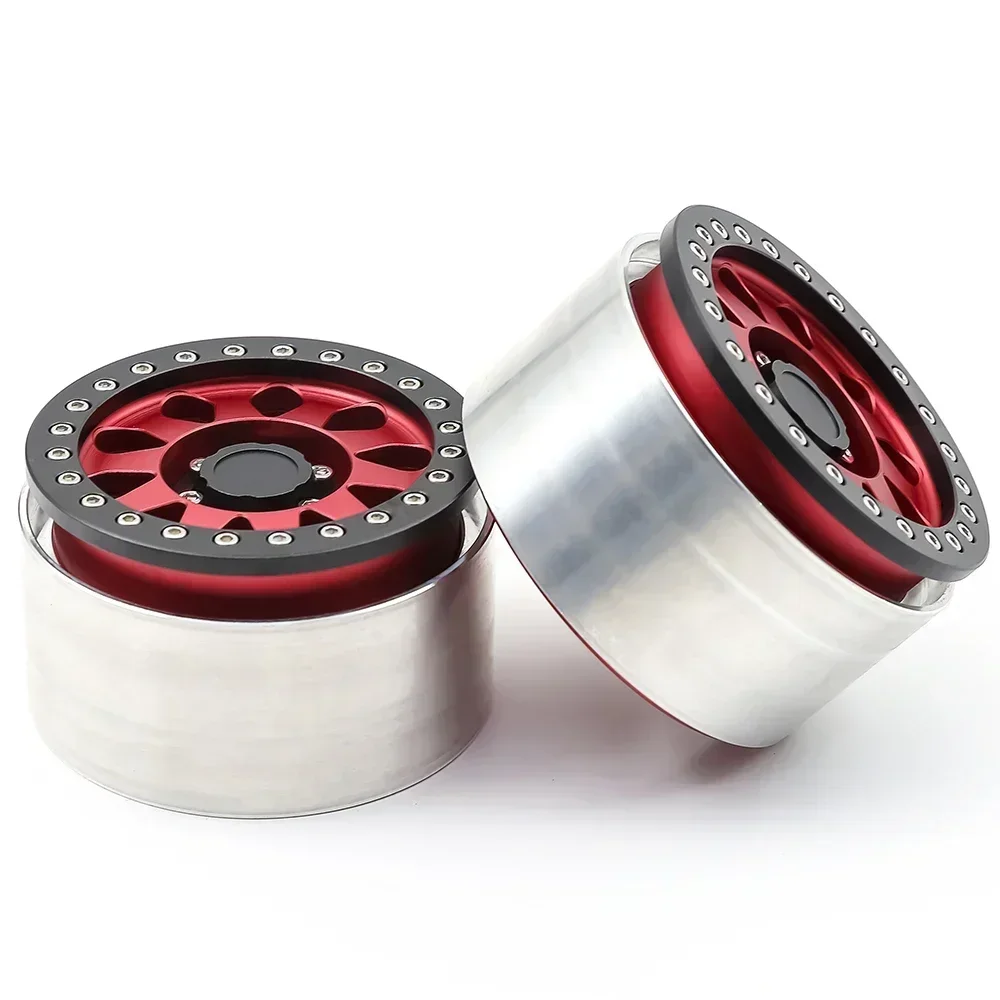 Rc jeep CNC Aluminum 2.9" Beadlock Wheel Hub Rim for 1/6 RC Crawler Car Axial SCX6 Jeep JLU Wrangler