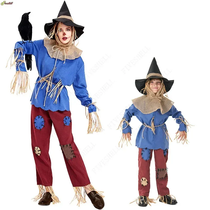 

Unsex Halloween Cospaly Costume The Wizard Of Oz Pumpkin Patch Scarecrow Carnival Party Horror Ghosts Clown Fancy Dress