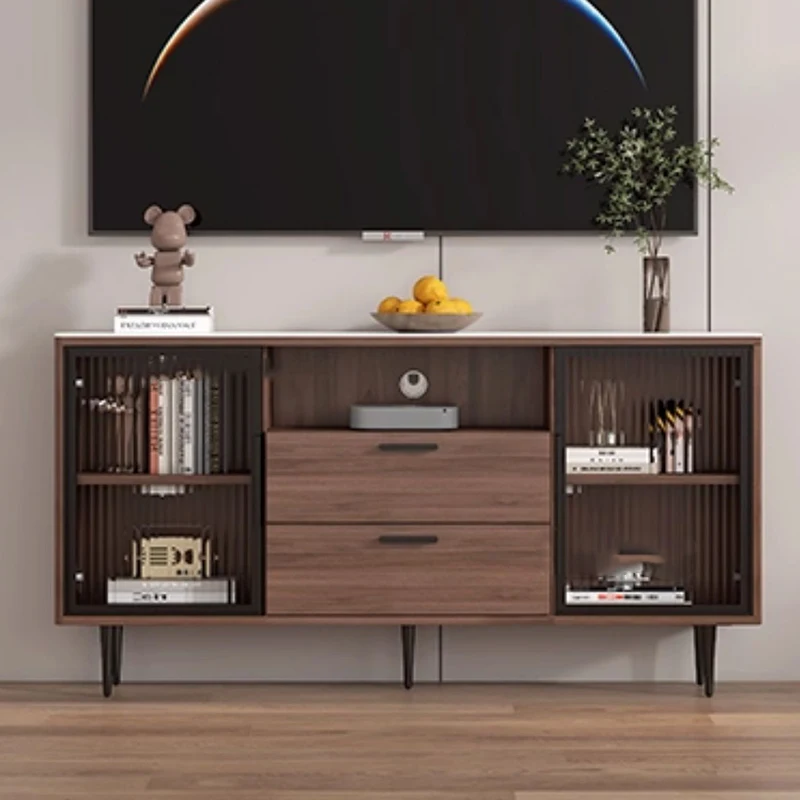 ii-Universal Dollhouse Tv Stands Hallway Glass Speaker Glass Wood Tv Stands Drawers Entertainment Archivadores Trendy Furniture