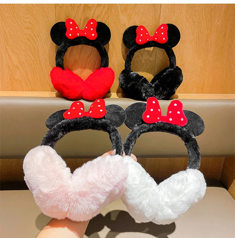 

1 шт. для наушников с Минни Маус, анимационные периферийные мультяшные наушники в форме банта, осенне-зимние теплые девчачьи милые праздничные подарки для девочек