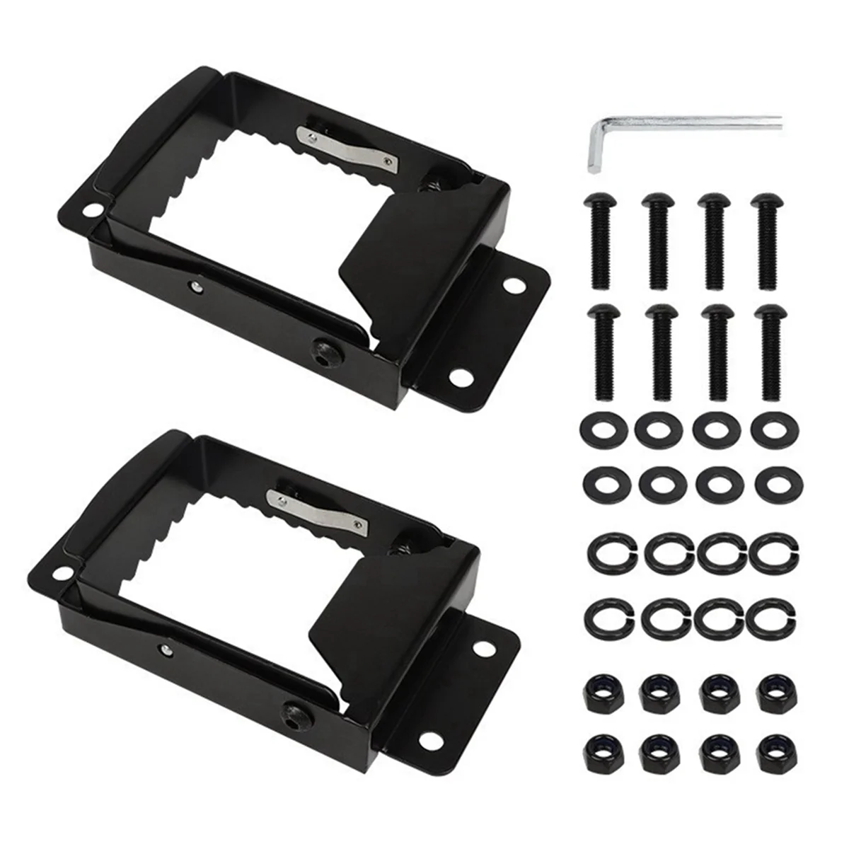 Universal ATV Foot Rest 4 Wheeler Foot Pegs Rear Passenger Anti-Slip Footrests