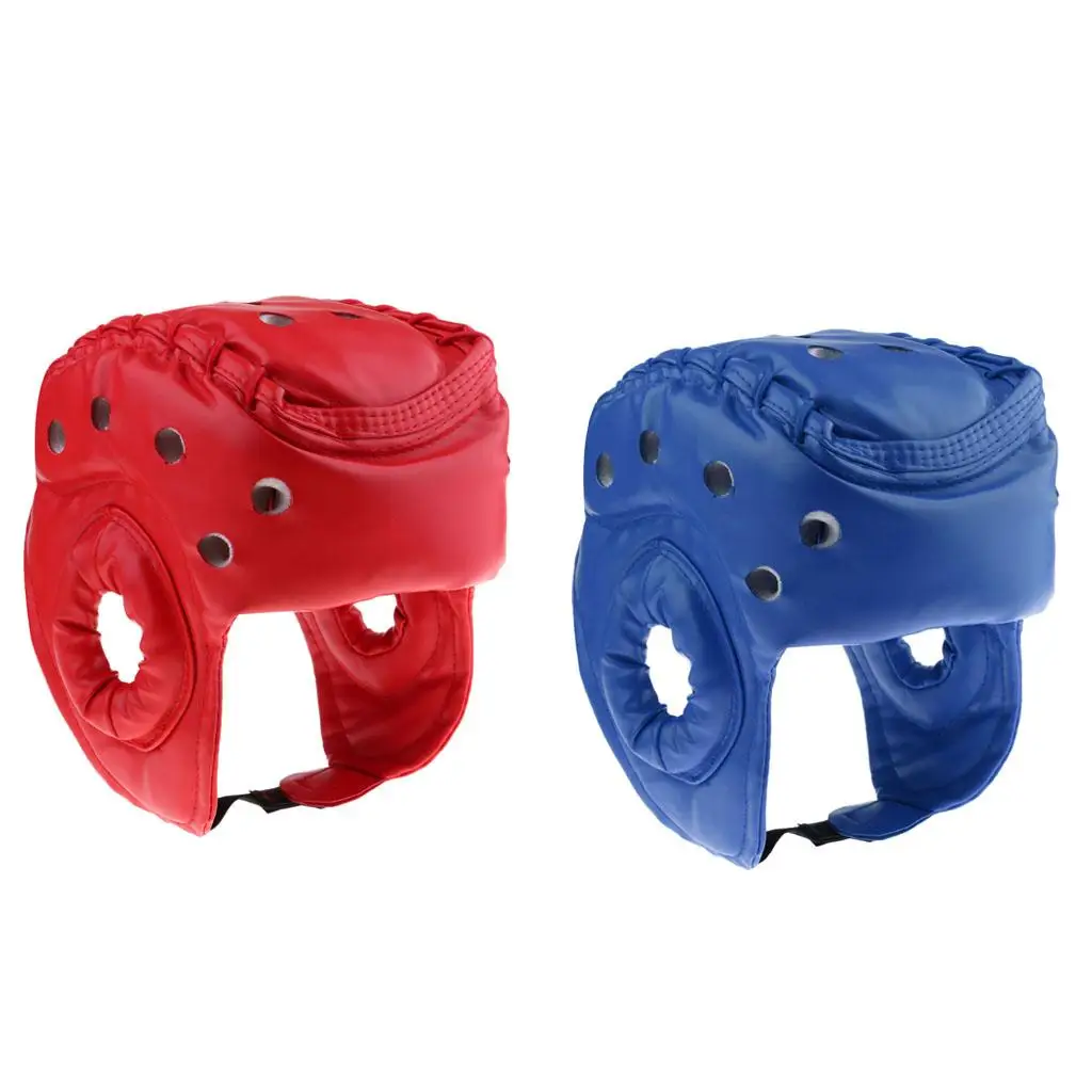 

PU Leather Boxing Headgear MMA Head Helmet for Kids Youth Adults