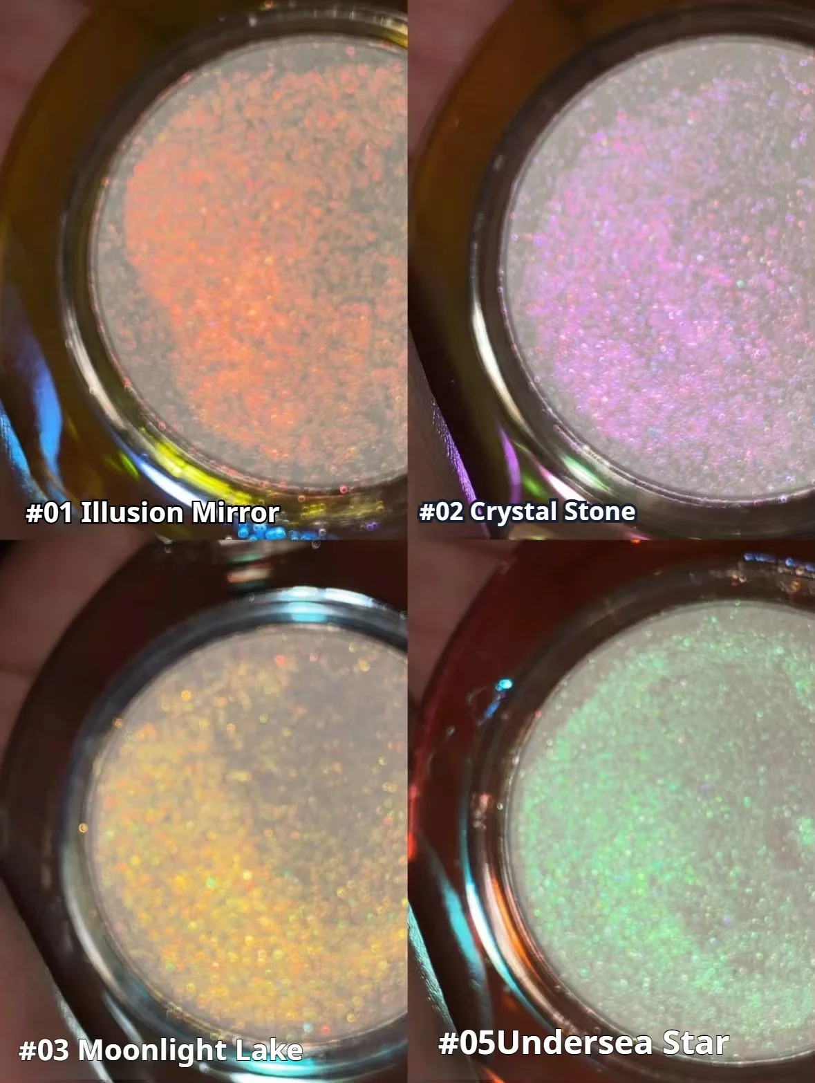RMT Highlighter Chameleon Glitter High Gloss Pigment Diamond Metallic Brightening Face Body Cosmetic ROMATIC Makeup