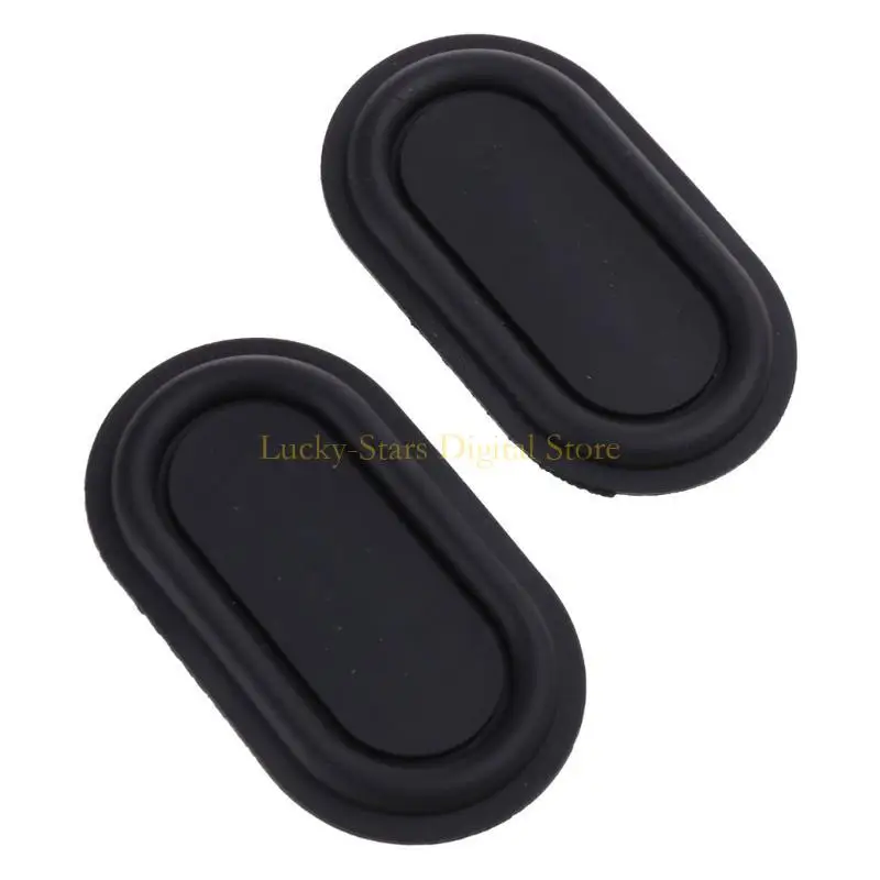 

T3EE 2PCS Oval Bass Diaphragm Rubber Speaker Plate Passive Radiator Auxiliary Bass Vibration Plates 2040-6090