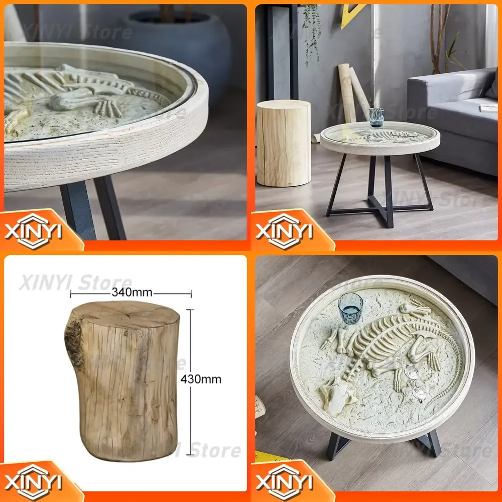 Round Tempered Glass Coffee Table for Modern Minimalist Living Room Sofa Corner Stand with Mirrored Finish Round Side Table