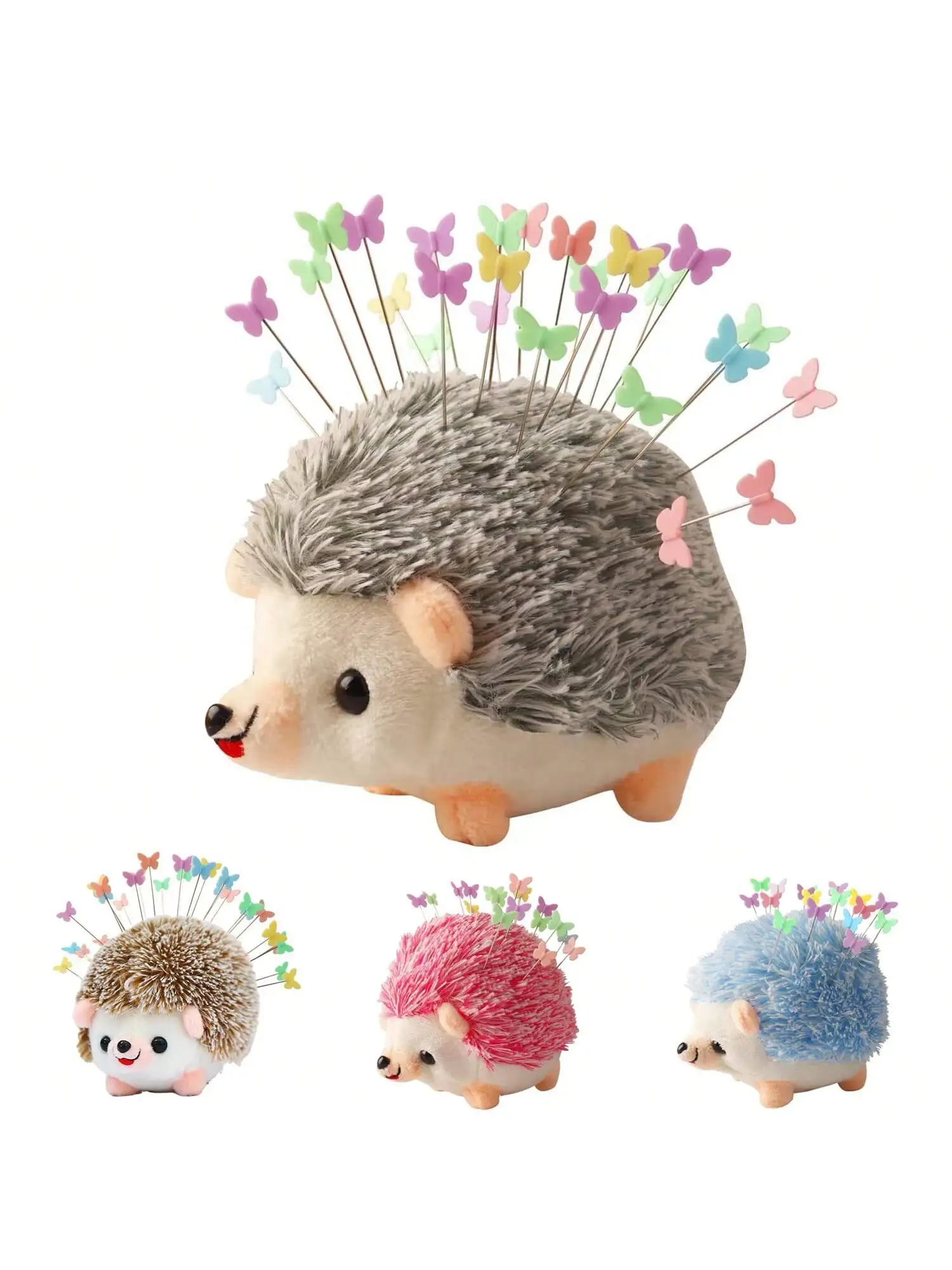 1 Pcs Hedgehog Shape Pin Cushion, Cute Pincushions Lovely Needle Cushions Pins Holder Sewing Accessories Supplies for Quilting