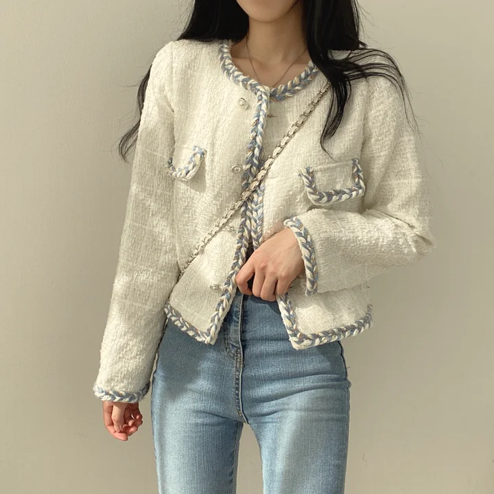 ファイオナブル カラー ブロ アウターウェア リトル フランセ スレ 韓国 スレ 春 秋 冬 レディース セーター ソフト ミディアム シン