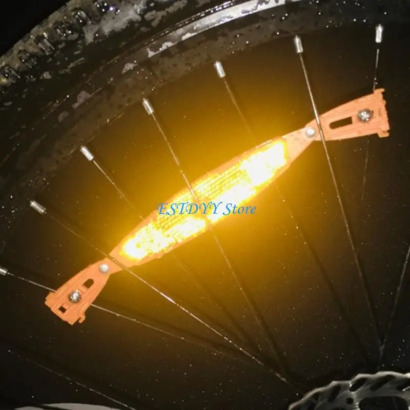 

G6DE Прочность Велосипедные отражатели колес для повышения безопасности в ночное время Простая установка на горных и городских