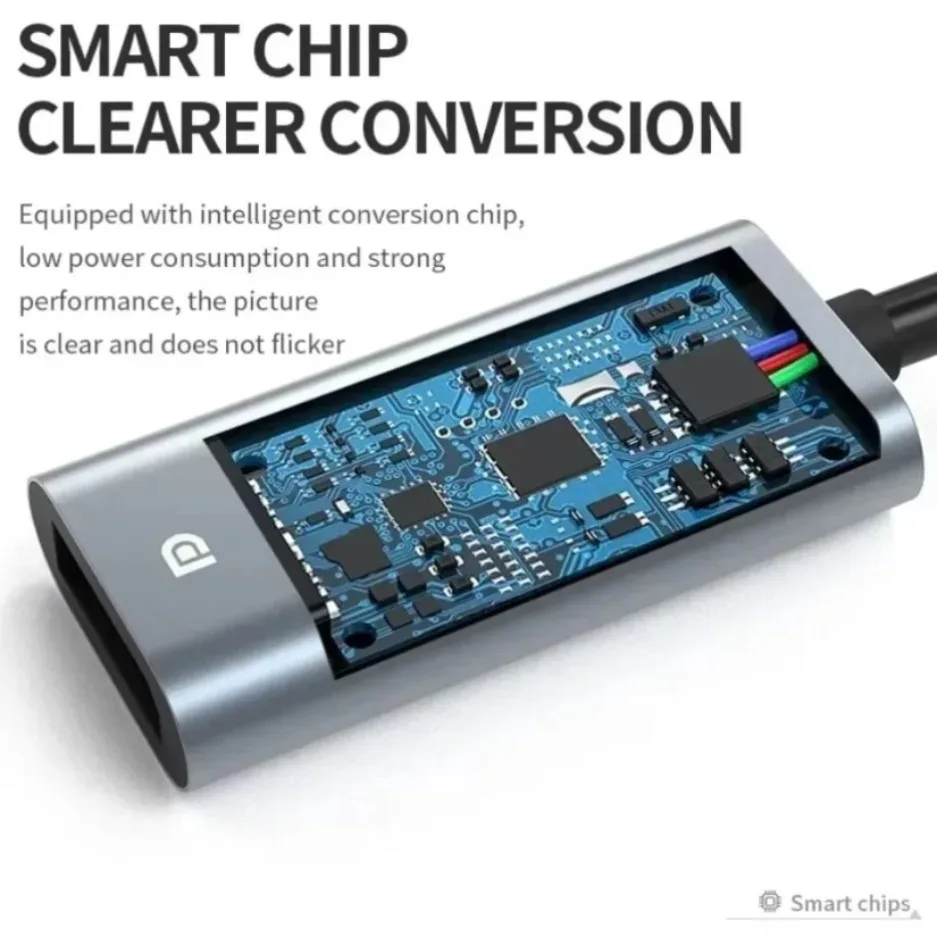 4K HD USB-C إلى Displayport محول Type-C ذكر إلى DP موصل سالب يدعم 4K120 هرتز/8K 60 هرتز مثالي لماك بوك برو ديل #6