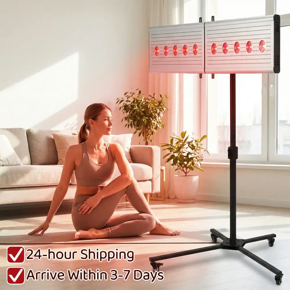 

Подставка для лампы ближнего инфракрасного света с регулировкой высоты и угла наклона, с колесиками и фиксаторами, грузоподъемность 44 фунта, подарок для женщин и девушек