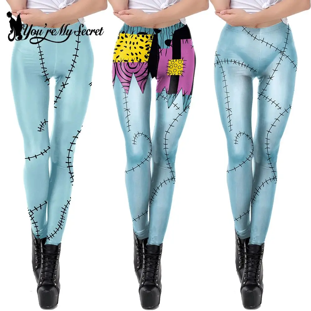 [Jij Bent Mijn Geheim] Vrouw Voor Leggings Halloween Feest Vrouwelijke Broek Fitness Panty Vrouwen Broek Zombie Carnaval Cosplay Bottom