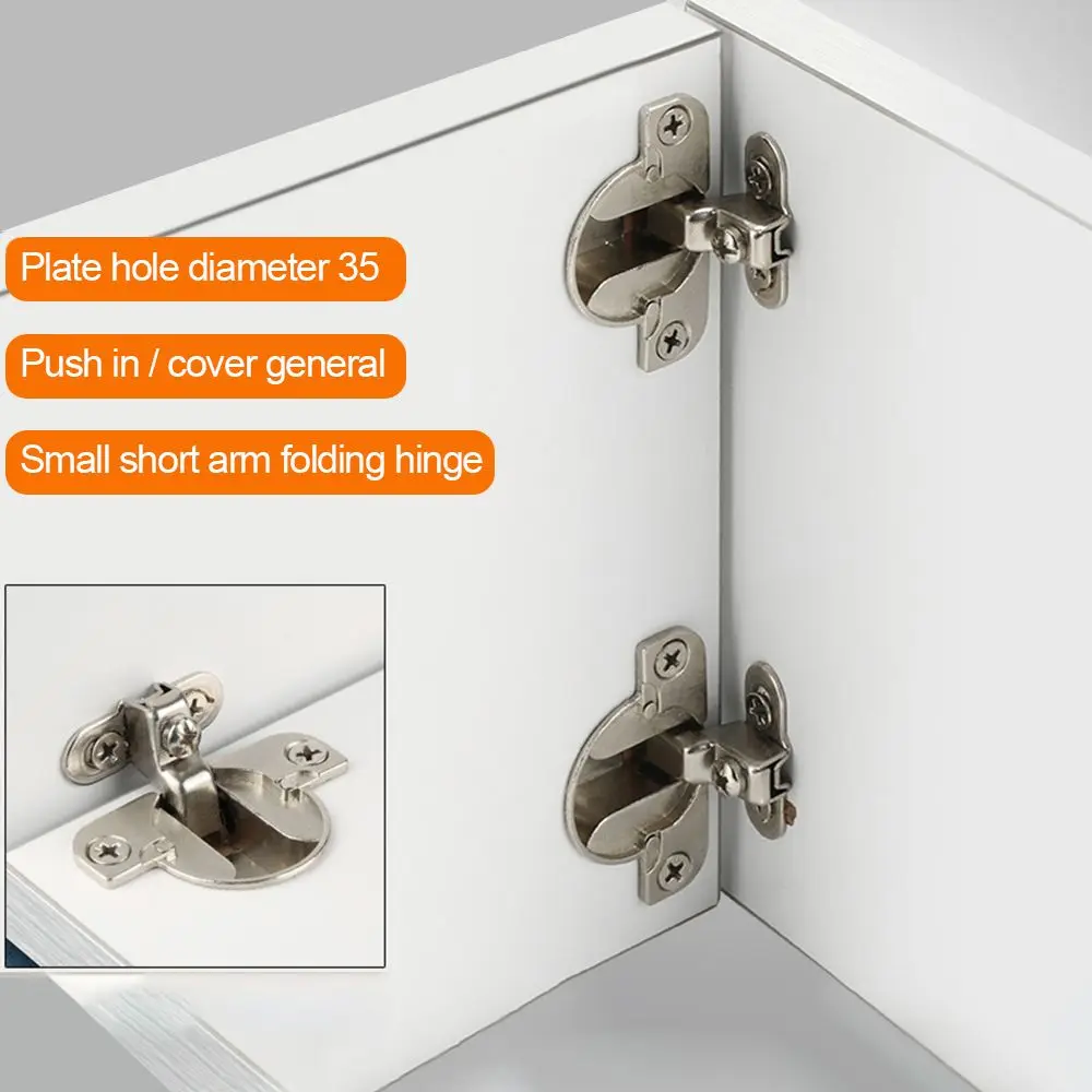Multifunction Hidden Ultra-short arm Desk Cabinet Wardrobe Inner Hinges Hardware Container Hinges