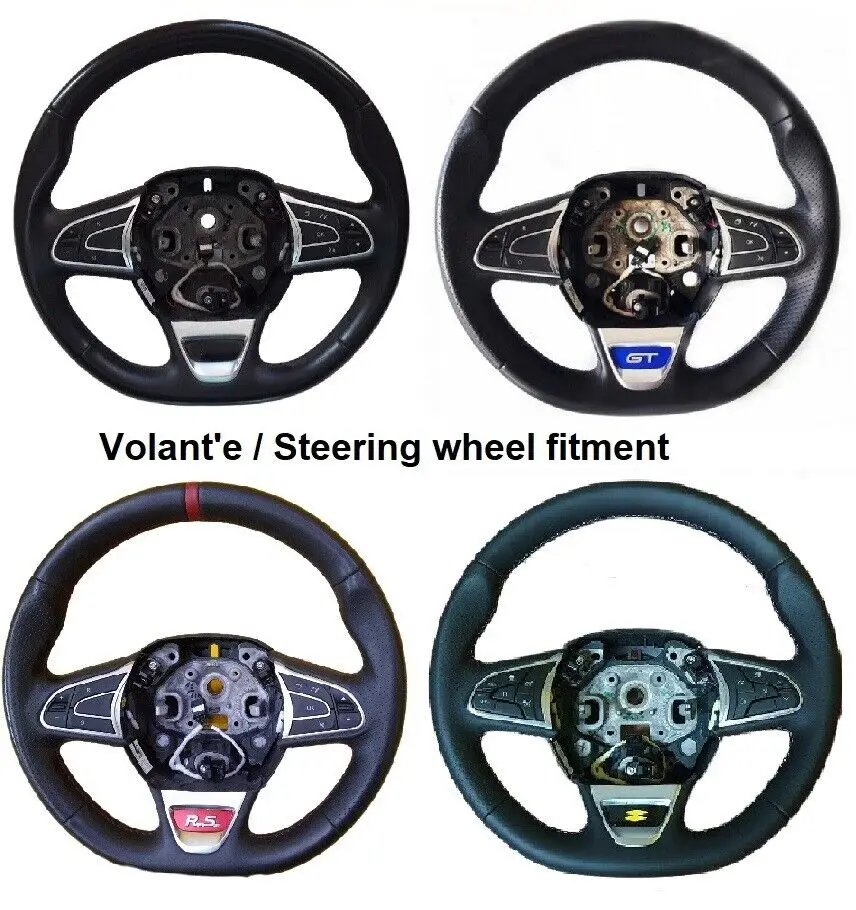 For RENAULT Megane 4 IV GT RS Thropy Bose Flat bottom Steering Wheel include Volante