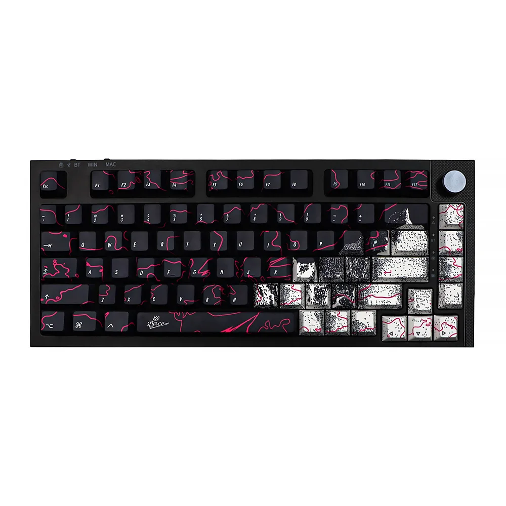 Juego de teclas de Graffiti, teclas pbt de perfil Cherry mx para switch Logitech G610 K70 GMMK gk61 96 gmk, teclas iso