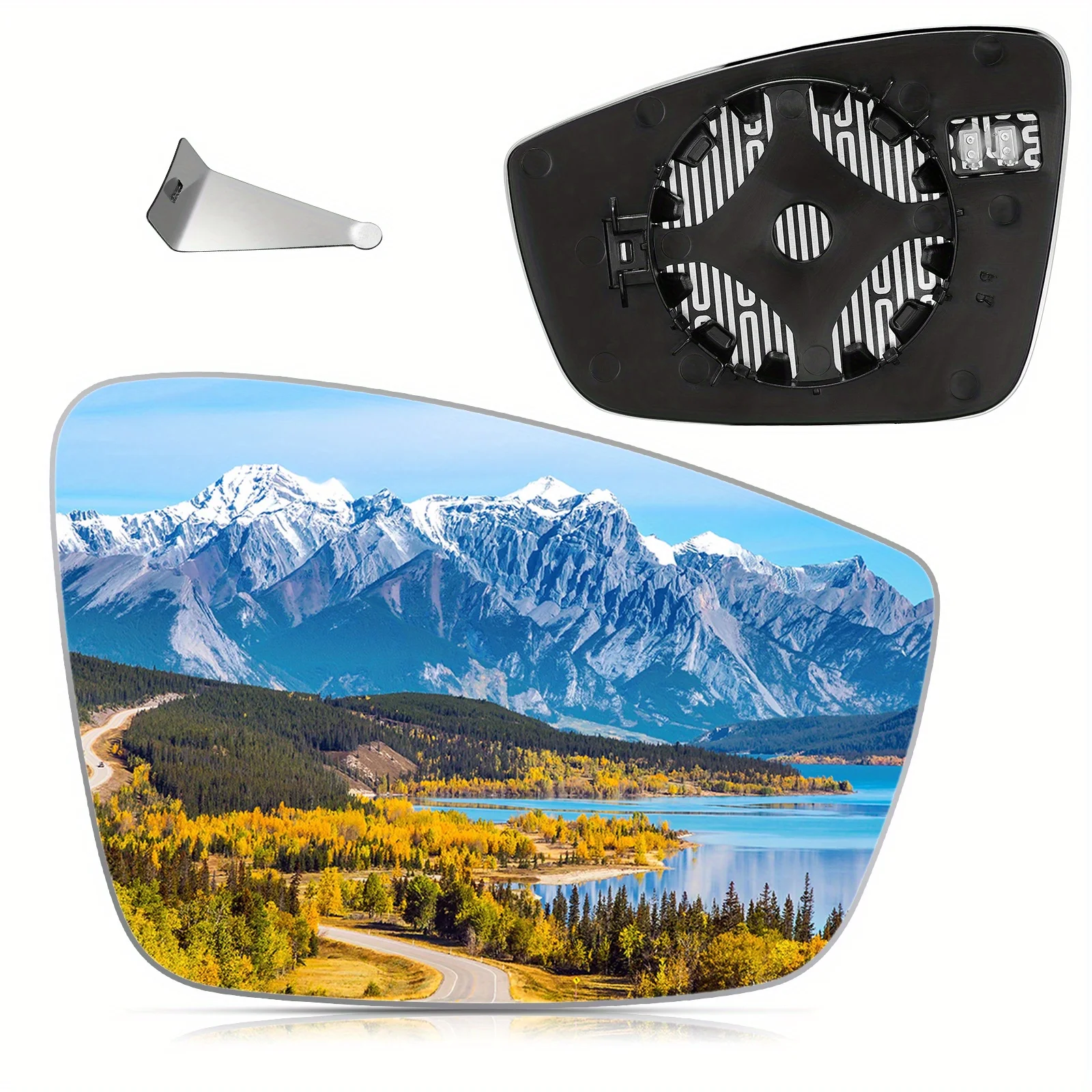 

Стекло зеркала с подогревом пассажира для VW Passat 2012-2015 гг., выпуклое зеркало заднего вида с опорной пластиной