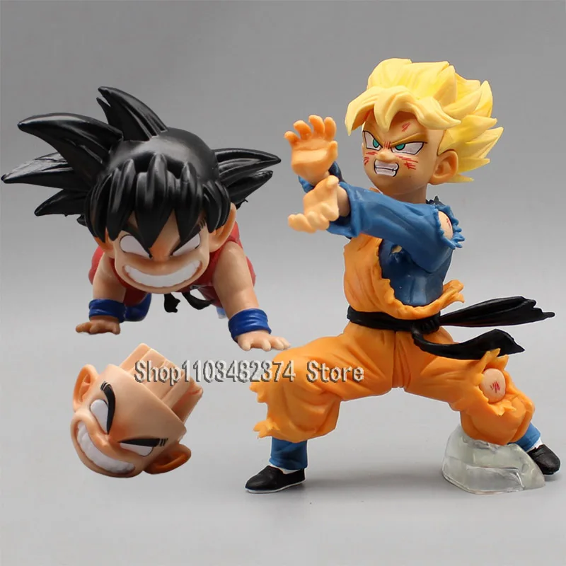 

Anime Little Son Goku Figure Tenkaichi Budokai Dragon Ball Z Figure Kamehameha Goten Trunks Figure PVC GK Statue Collection Toys