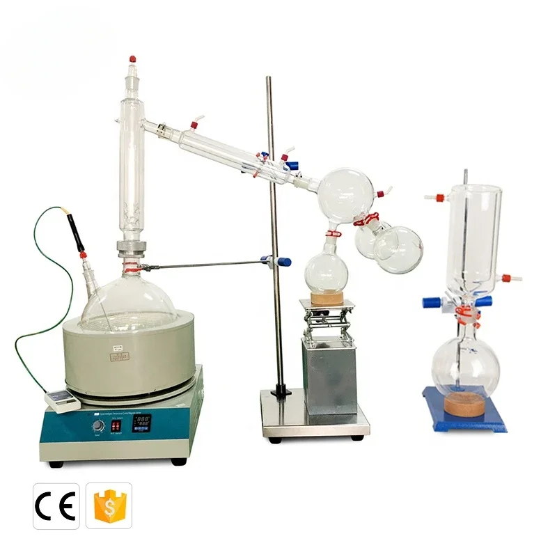 2L 5L 10L 20L Laboratory Glass Short Path Distillation