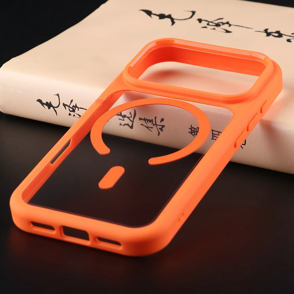 UGOjP Case For iPhone 17 Pro Transparent Magnetic Case MagSafe For Wireless Charger Phone Case Men Women Clear Protective Cover - náhled 3