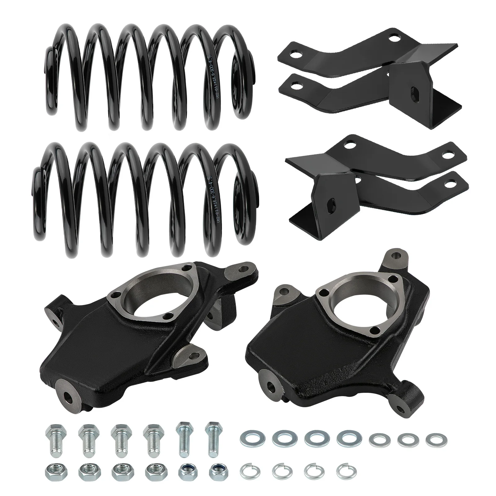 

4-дюймовые катушечные пружины для опускания + комплект удлинителей для Chevy Tahoe 07-14