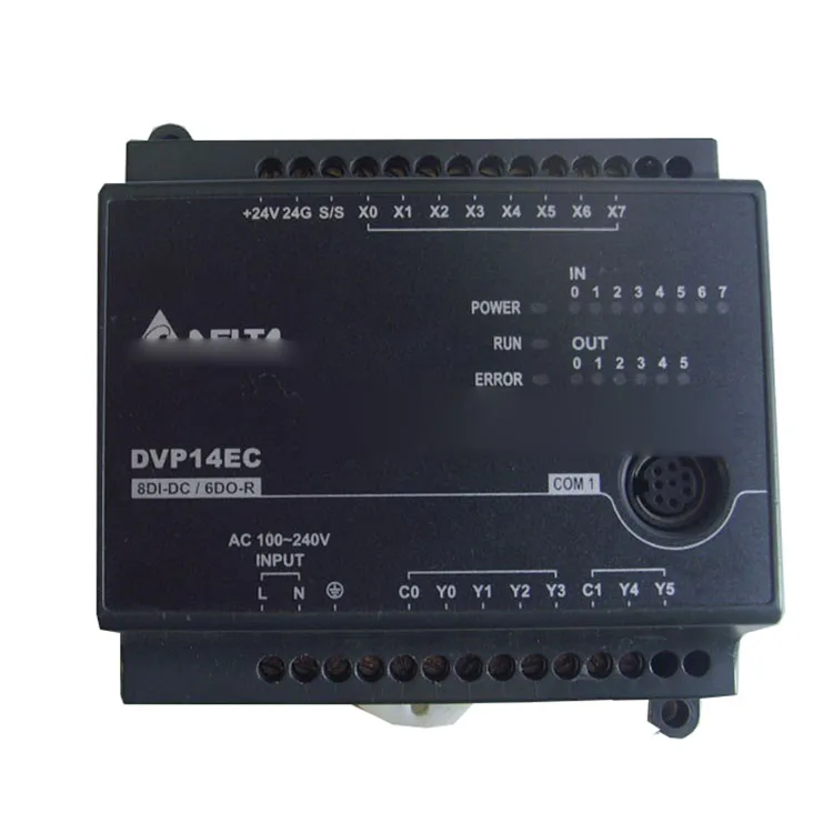 

100% Original DVP14EC00R3 EC3 Series Standard PLC 14 Point Host 8DI 6DO RS-232 100-240VAC Relay Output