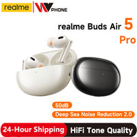 Global Version realme Buds Air 5 Pro TWS Earphone 50dB Active Noise Cancelling LDAC Wireless Headphone наушники беспроводные New