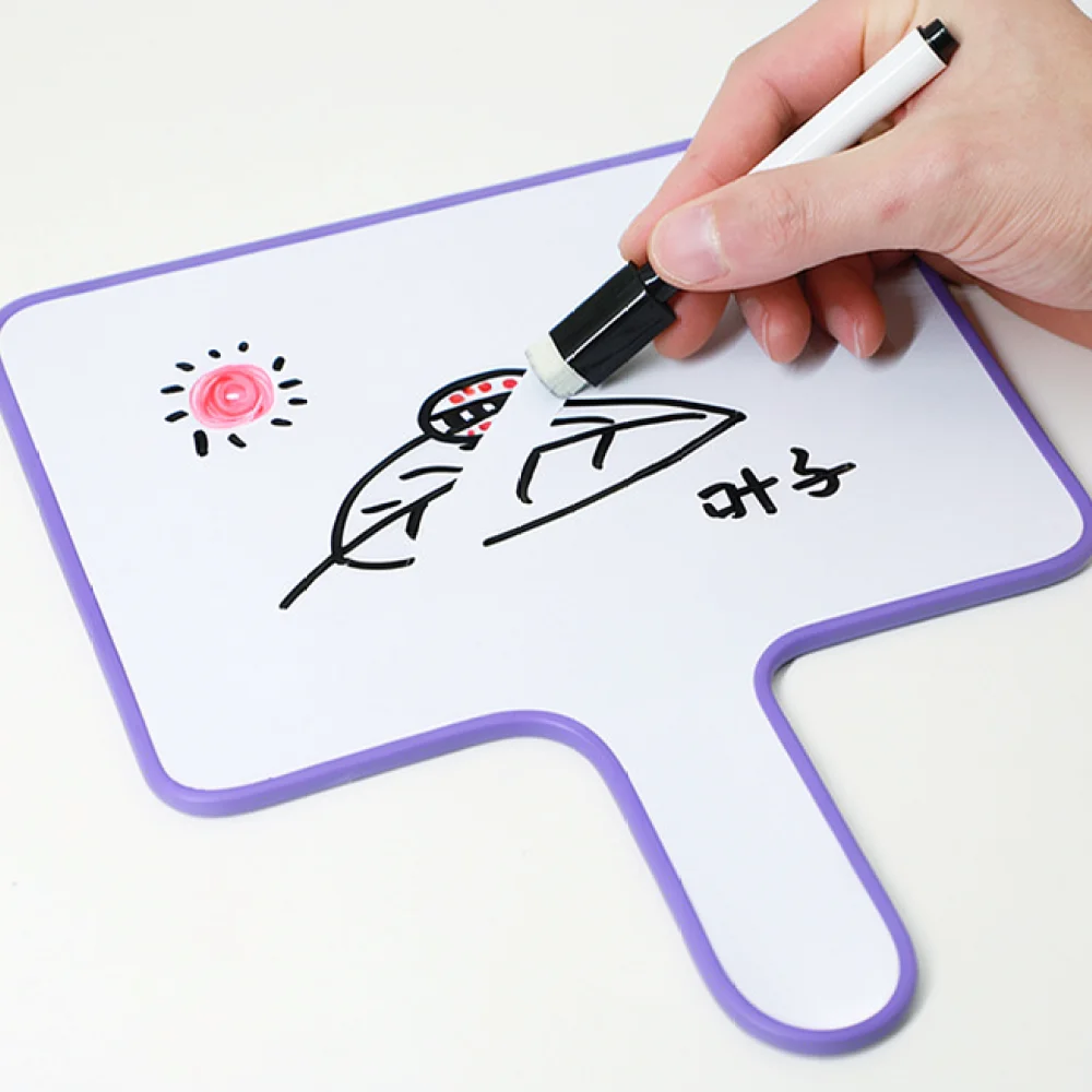 Double Sided Writing Board Handheld Dry Erase Whiteboard For Meeting Office Presentation School Classroom Supplies
