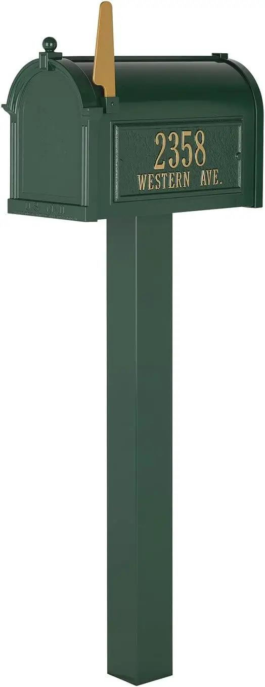 Premium Mailbox Package - Green,Extra Large