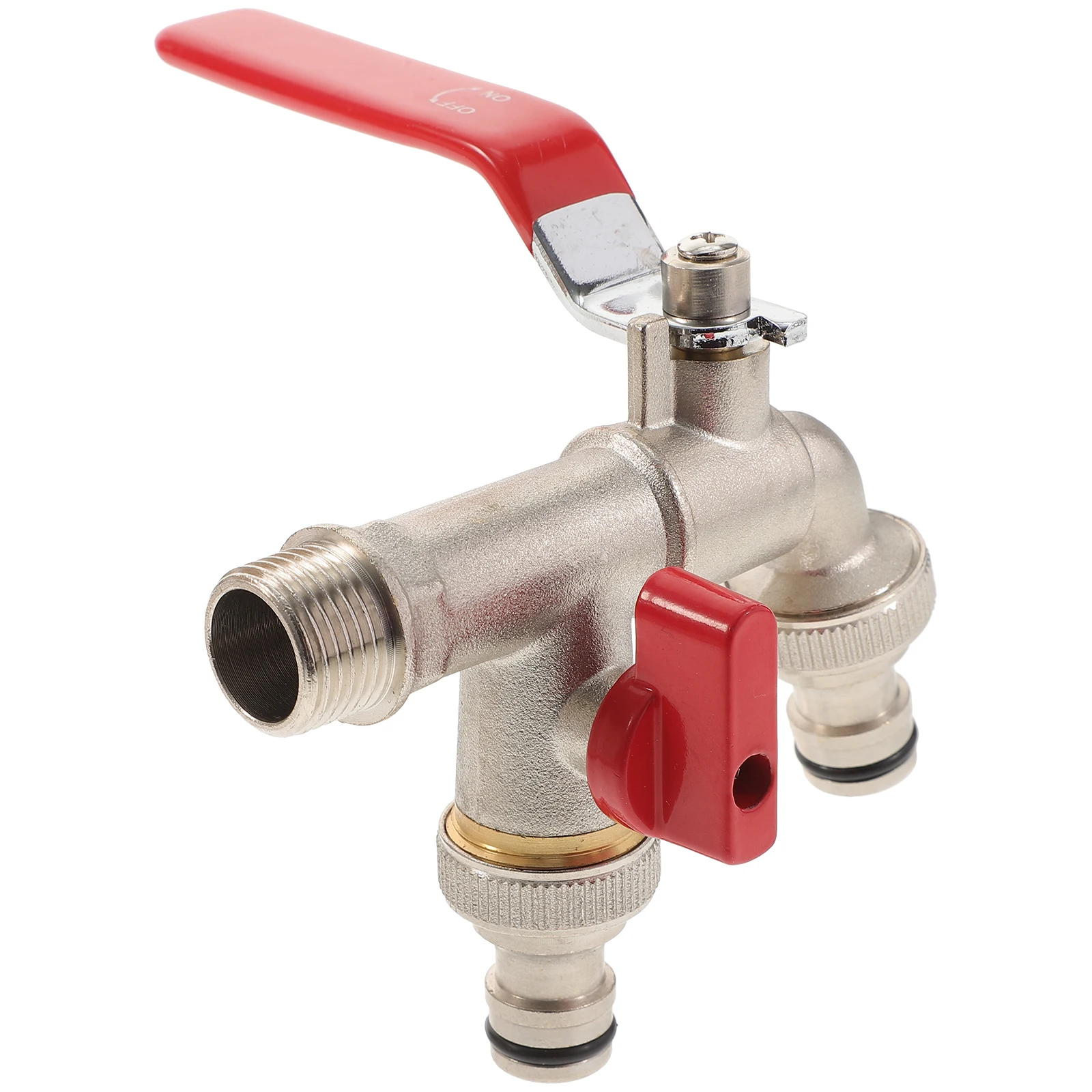 

Double Water Nozzle Coarse Thread Faucet Durable Brass Material Scratch Resistant Easy Clean Kitchen Laundry Accessories Outdoor