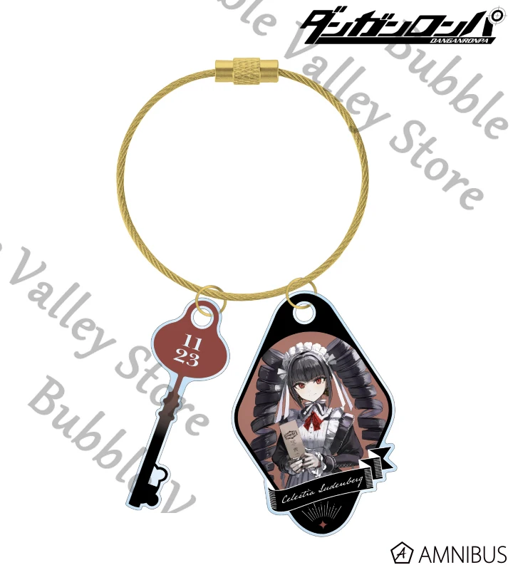 Genuine Anime Danganronpa Nanami ChiaKi Nagito Komaeda Yasuhiro Taeko Cosplay Acrylic Keychain Keyring Cartoon Pendant Xmas Gift