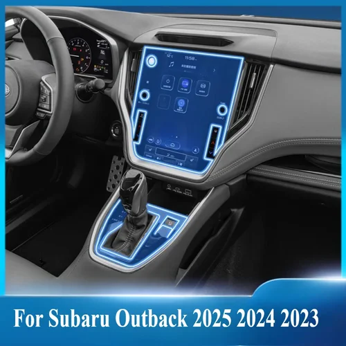 Imagen 2 del producto Película protectora para Subaru Outback 2025 2024 2023, accesorios interiores transparentes de TPU, Panel de engranaje, consola central de navegación PPF