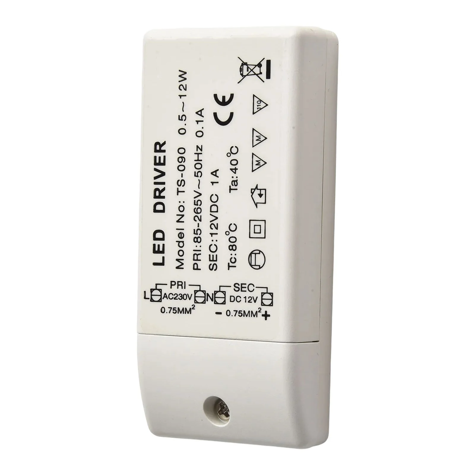 12W Power Supply 12V Power Supply For LED Lighting Applications Screw Terminal Connection Cabinet Lights DC 12V LED Driver