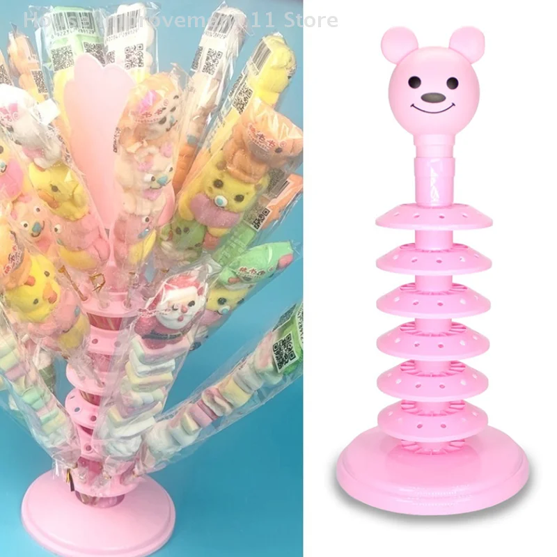 

6/10-слойная подставка для леденцов, держатель для торта, настольная стойка, бар для конфет, свадебный декоративный рабочий стол с мультяшной головой