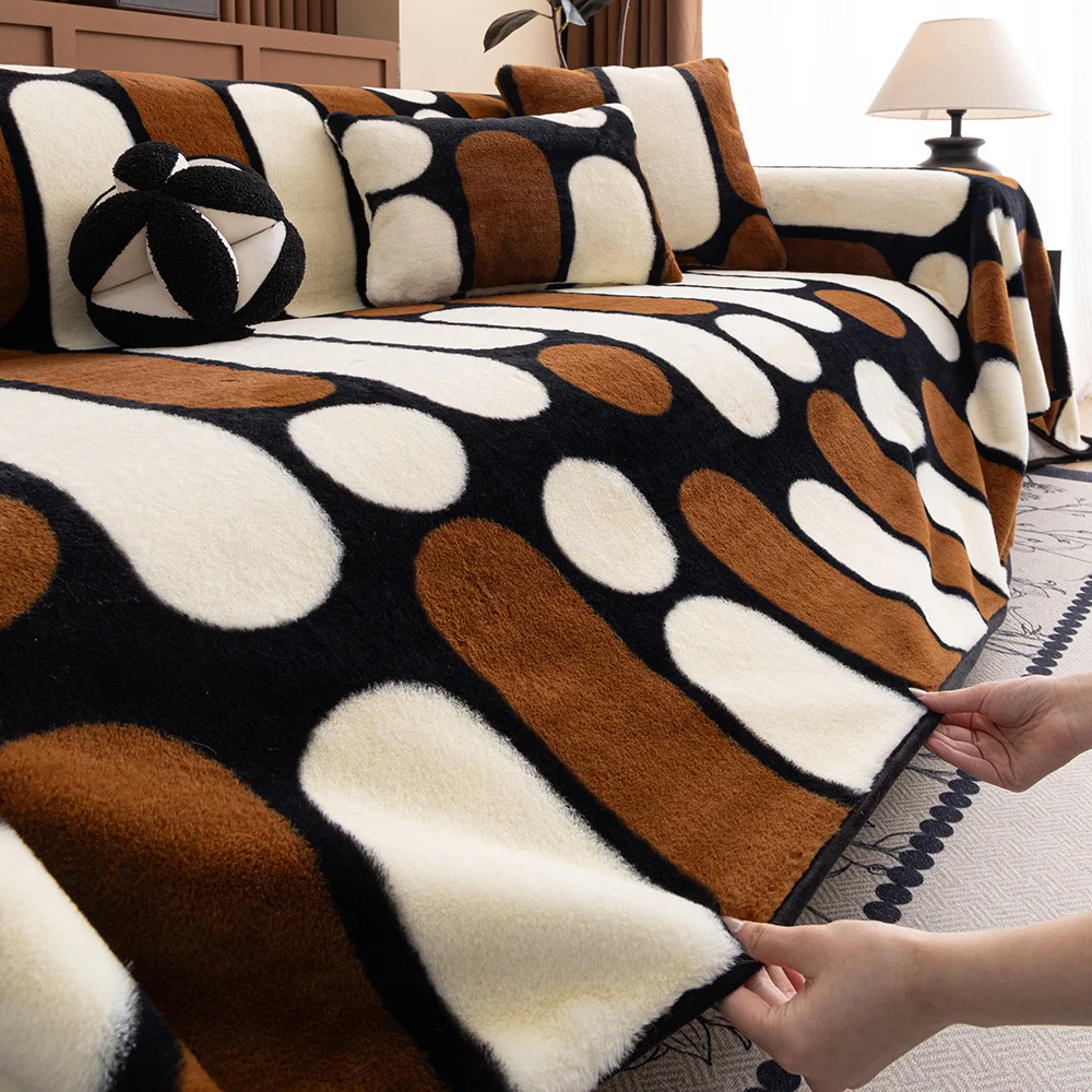 Sofa Towel 2024 New Autumn and Winter Light Luxury Advanced Non-slip Thickened Autumn and Winter Sofa Cover Back Towel