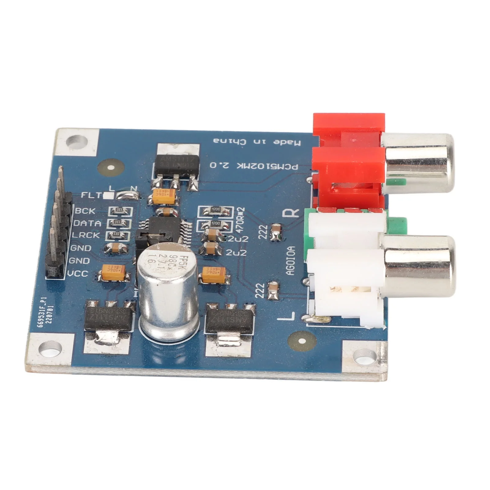 DAC Decoder Board I2S Input 32bit 384K Decoder Module with 3.5mm Headphone Output for Power Amplifier