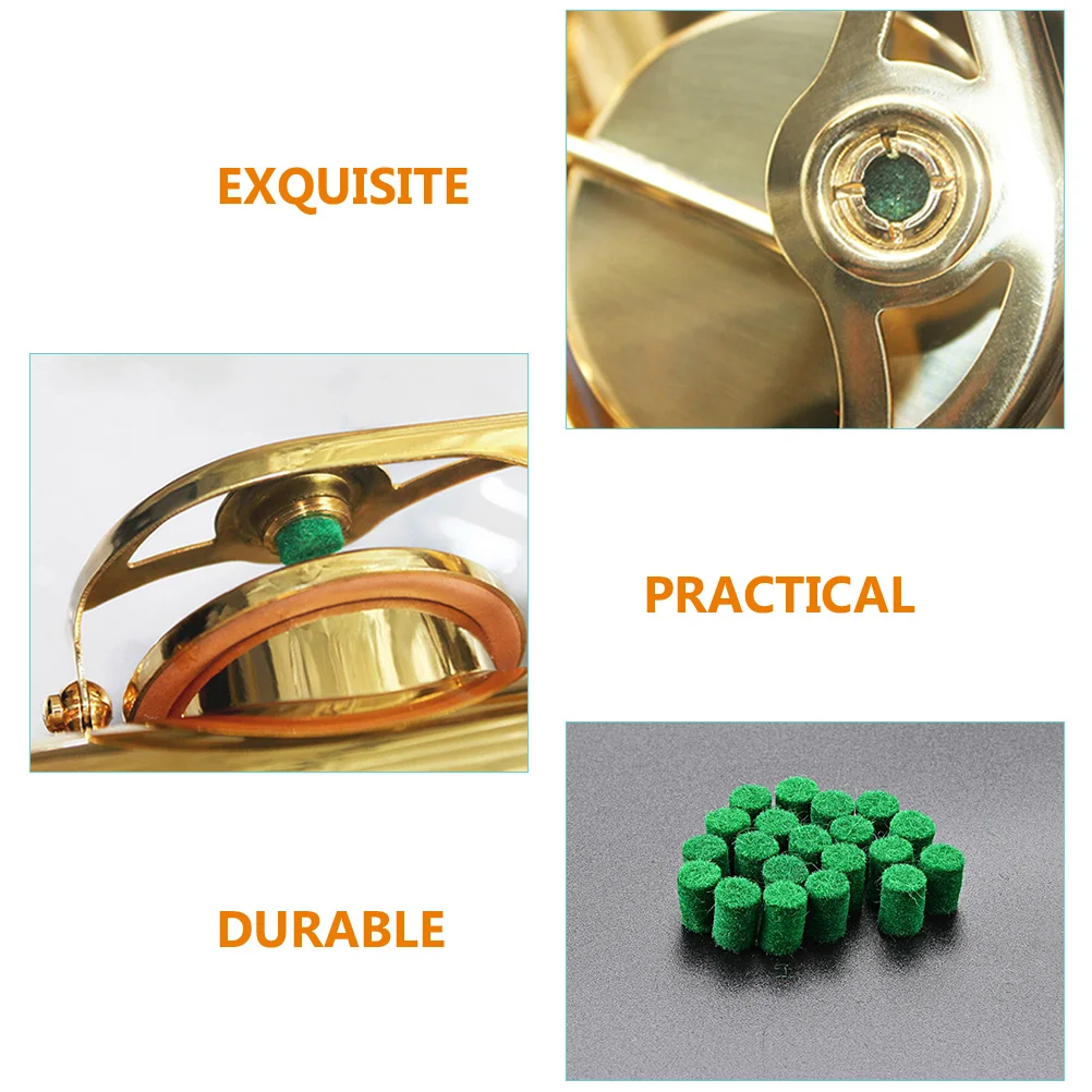 

20pcs Saxophone Felt Column High-Grade Repair Supplies Portable Replacement Parts Key Positioning Tool Accessories For Alto