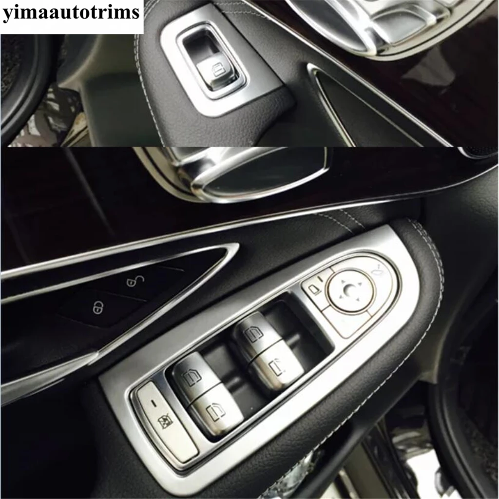 

Seat Adjust Panel / Water Cup Holder / Hand Brake / Head Light Cover Trim Fit For Mercedes-Benz GLC X253 2016 - 2021 Accessories