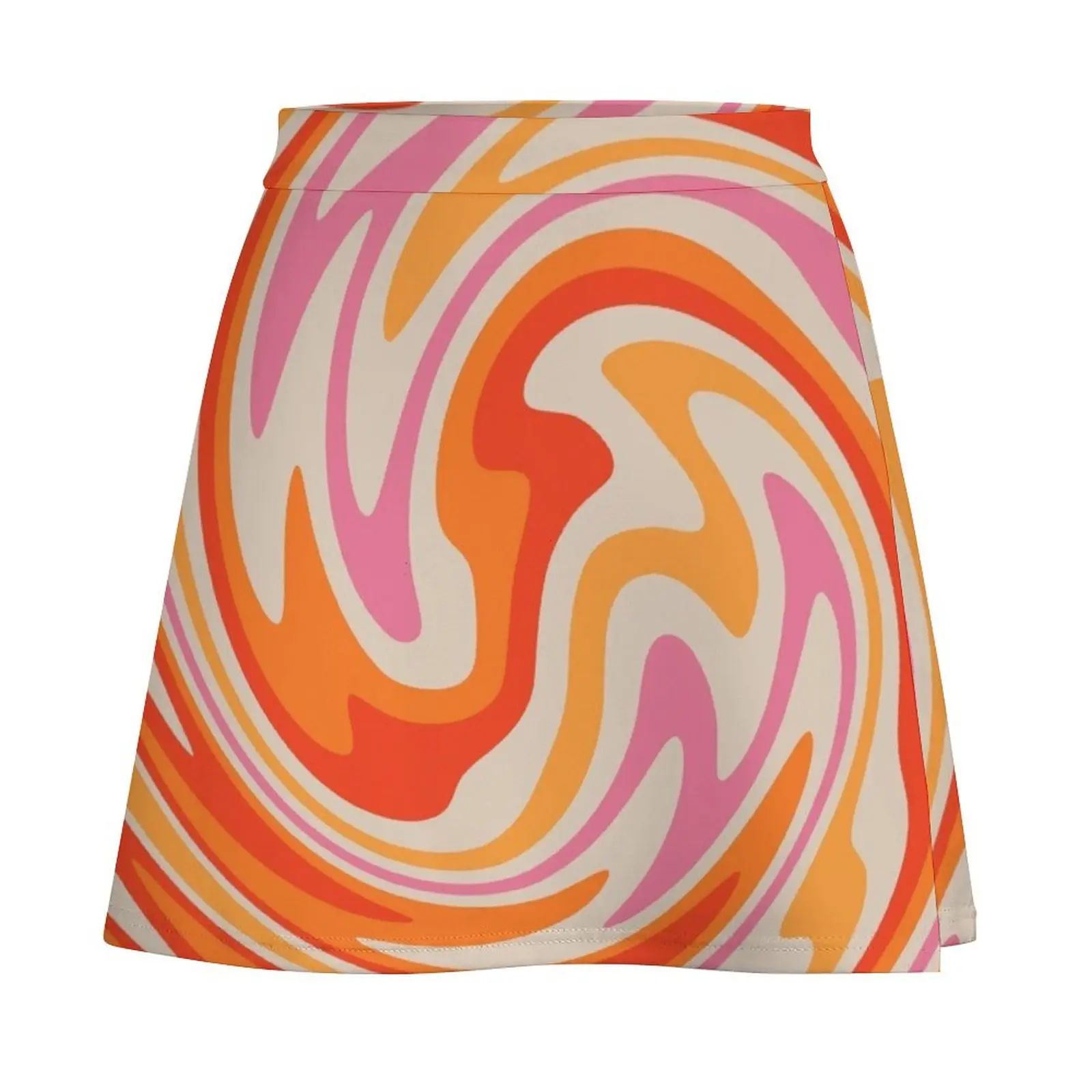 70s Retro Swirl Color Abstract Mini Skirt skirts for woman clothes for woman fairy grunge