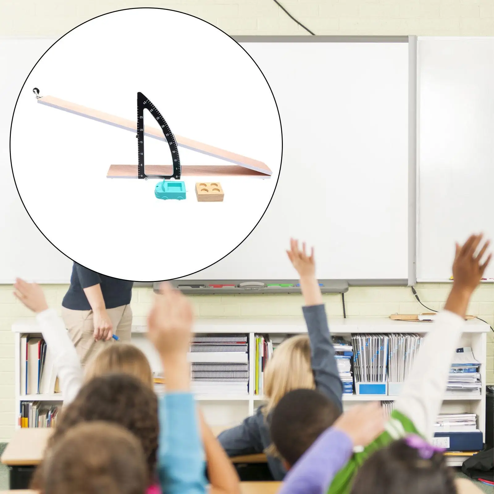 

Набор для обучения наклонному самолете, портативная прочная модель «сделай сам» с угловой шкалой для средней школы